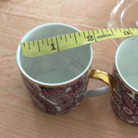 Colmbra S P Cup & Sauscer  made in Portugal  lavender black & white.Set of 2 - Picture 6 of 6